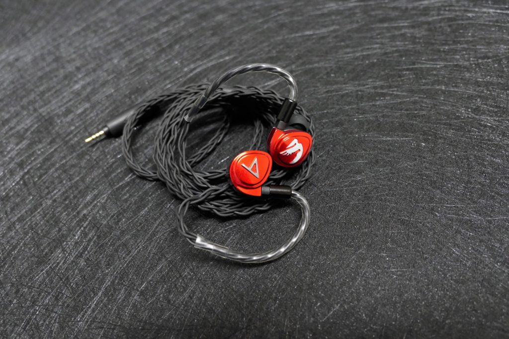 Astell Kern x JH Diana 3-Driver In-Ear Monitor IEM Earphone Red with Hybrid Cable