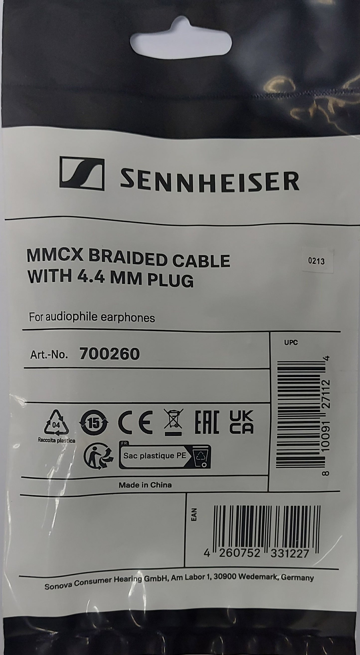 Sennheiser MMCX Braided Audio Cables 3.5mm 4.4mm Plug for IE200 IE300 IE600 IE900