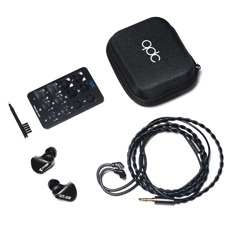 QDC Superior EX Dynamic Driver In-Ear Monitor IEM Earphone with 0.78mm CM 2-Pin 3.5mm Cable