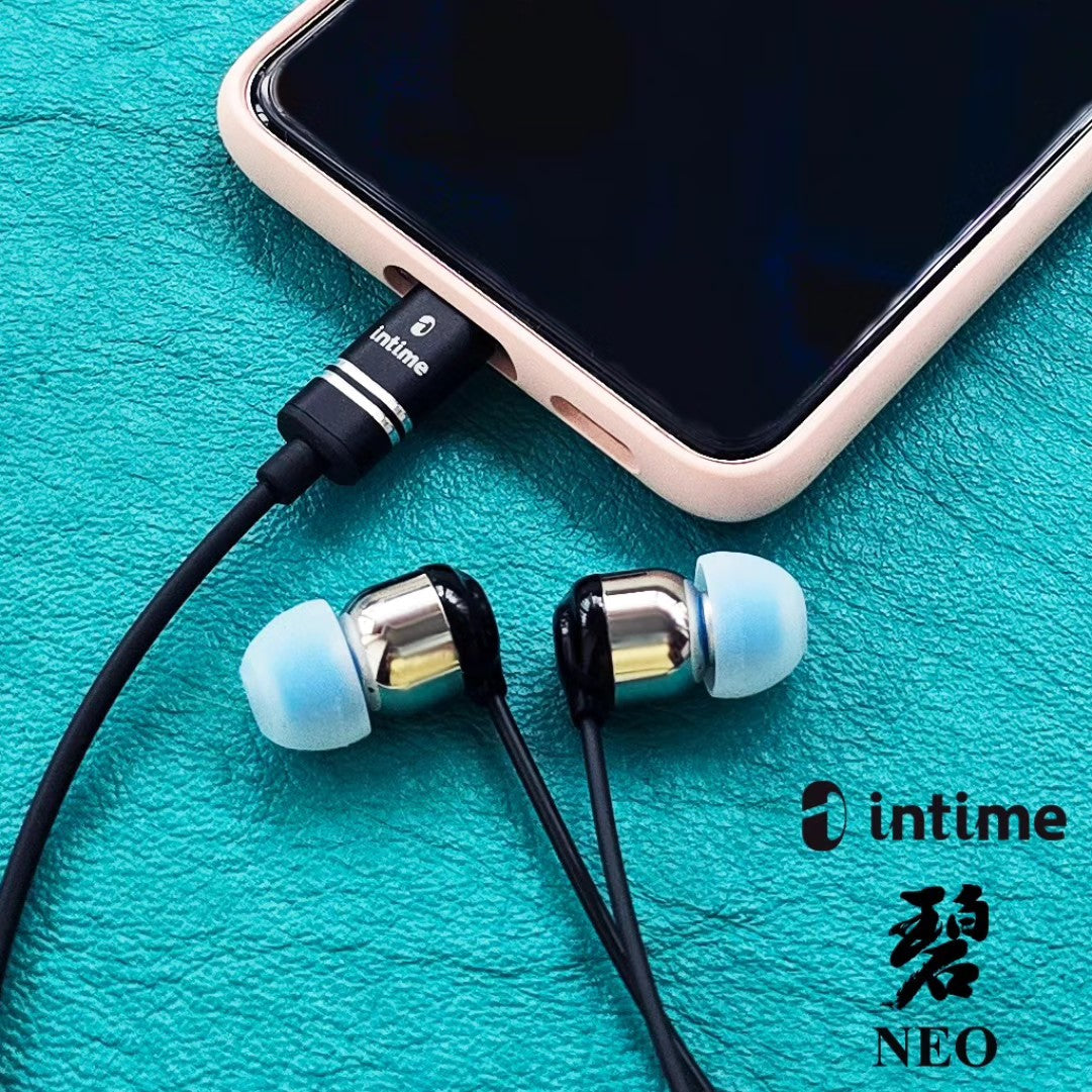 InTime Sora NEO Dynamic Driver In-Ear Monitor IEM Earphone 3.5mm Type C Plug Black Blue