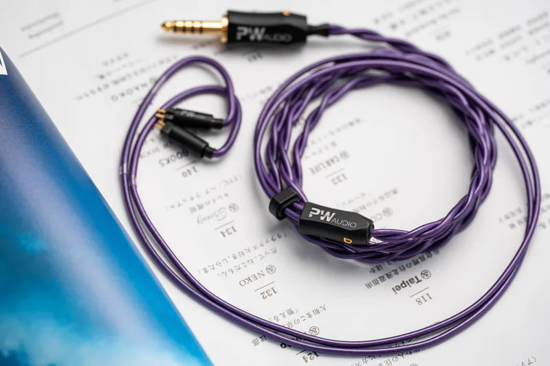 PW Audio No.15 Copper 2-Wired 4-Core Upgraded Cable for IEM Earphone