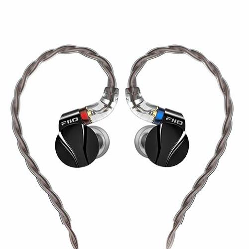 FiiO FD15 Dynamic Driver In-Ear Monitor IEM Earphone with MMCX 3.5mm Cable Black Silver