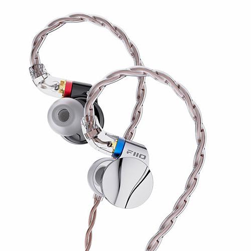 FiiO FD15 Dynamic Driver In-Ear Monitor IEM Earphone with MMCX 3.5mm Cable Black Silver