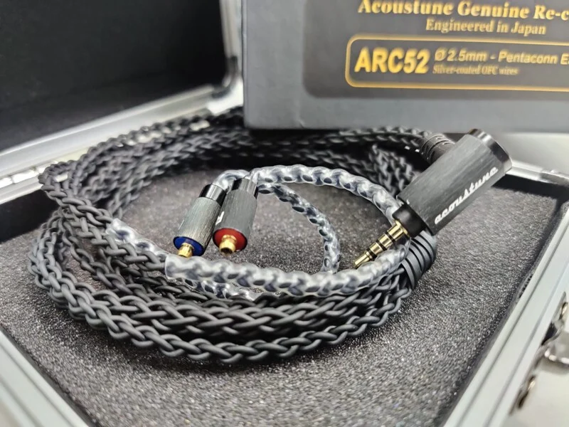 Acoustune ARC52 ARC53 Pentaconn 8-Wire Mixed Copper / Silver-plated MMCX to 2.5mm 4.4mm Balanced Upgrade Cable