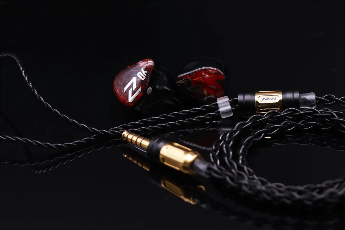 AAW Z06 Hybrid Driver In-Ear Monitor IEM Earphone 4.4mm CM 2-Pin UPOCC Cable