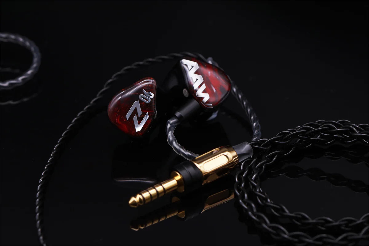 AAW Z06 Hybrid Driver In-Ear Monitor IEM Earphone 4.4mm CM 2-Pin UPOCC Cable