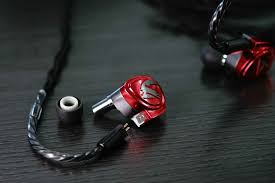 Astell Kern x JH Diana 3-Driver In-Ear Monitor IEM Earphone Red with Hybrid Cable