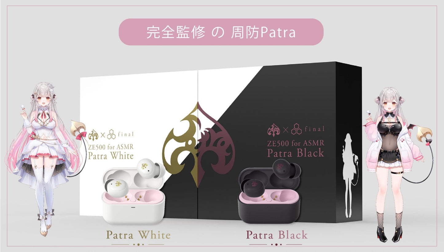 Final Audio ZE500 for ASMR Patra Edition Black White True Wireless Earphone