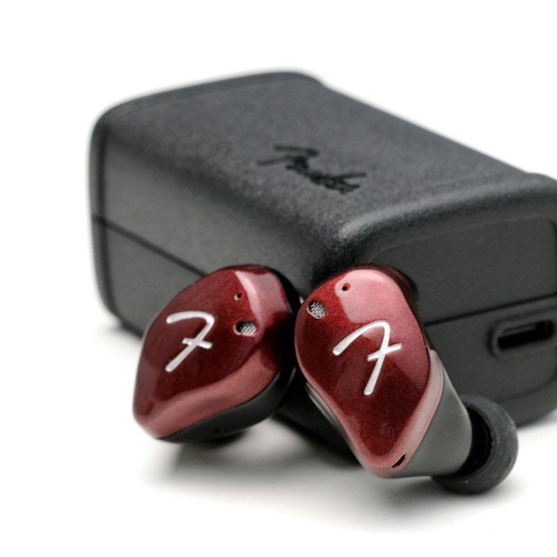 Fender Tour True Wireless Bluetooth In-Ear Monitor IEM Earphone Black Red 2  Colors