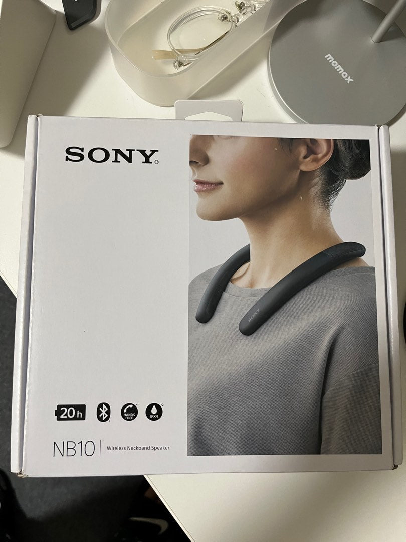 SONY SRS-NB10 Wireless Bluetooth Lightweight Neckband Speaker 2 Colors Gray  White